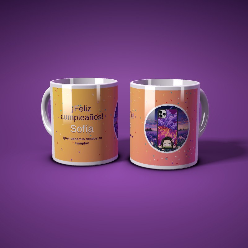 Taza personalizada de cumpleaños con foto